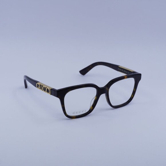 Gucci GG1192O 002 Eyeglasses Havana 49mm Square Frame - Picture 4 of 10